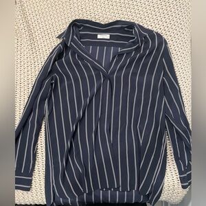 Aritzia silk button down blouse